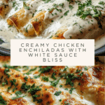 CHICKEN ENCHILADAS WITH SOUR CREAM WHITE SAUCE Recipe