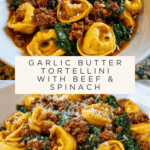 Garlic Butter Beef and Spinach Tortellini Recipe
