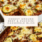 Cheesy Ground Beef and Zucchini Casserole Recipe
