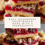 Five Ingredient Raspberry Shortbread Bars Recipe