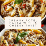 Creamy Rotel Pasta with Ground Beef Recipe