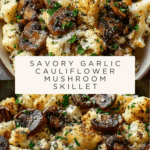 Garlic Cauliflower Mushroom Skillet Recipe