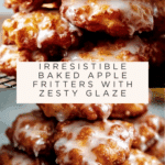 Baked Apple Fritters with Glaze Recipe