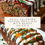 Spicy Jalapeno Popper Meatloaf with Creamy Ranch Drizzle Recipe