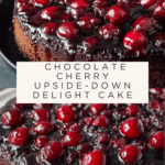 Chocolate Cherry Upside Down Cake Recipe
