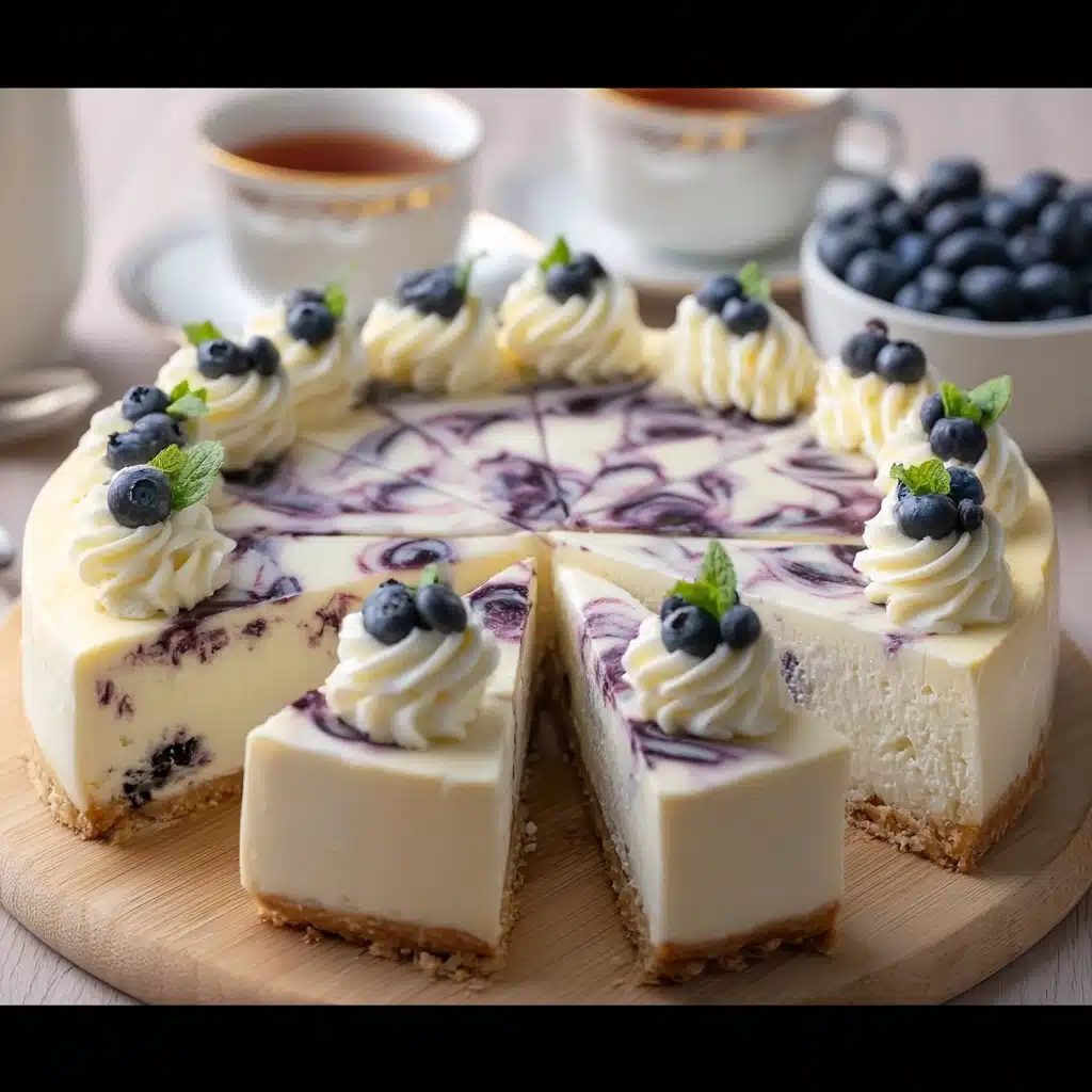 No Bake Blueberry Pie Recipe - Recipe Image