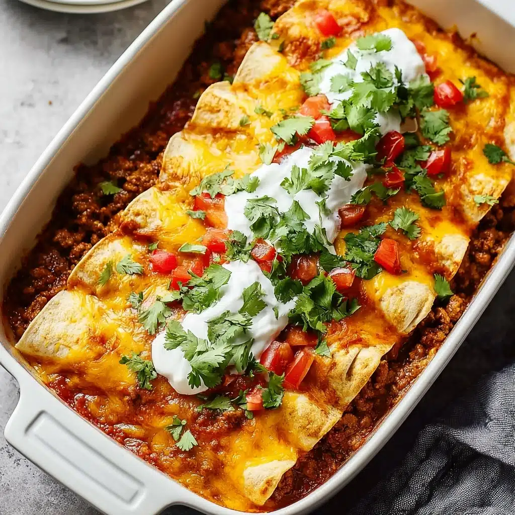 Easy Ground Beef Enchiladas Recipe