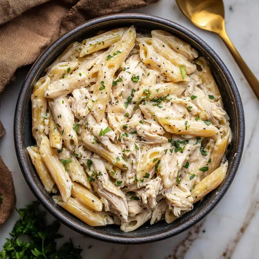 Crockpot Chicken Alfredo Pasta Recipe - Recipe Image