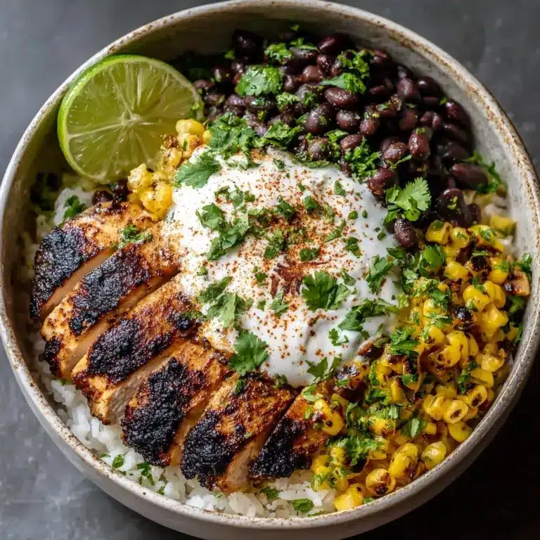 Street Corn Chicken Rice Bowl Recipe