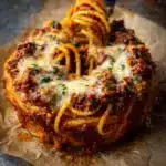 Spaghetti Garlic Bread Bowls Recipe