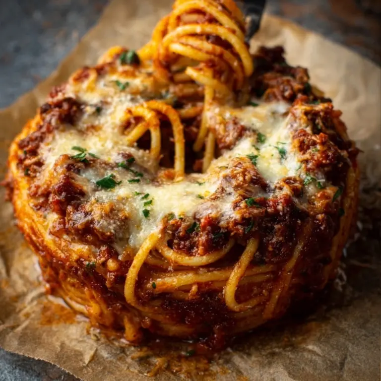 Spaghetti Garlic Bread Bowls Recipe