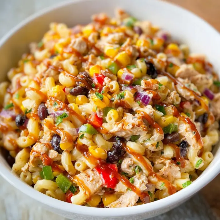BBQ Chicken Pasta Salad Recipe