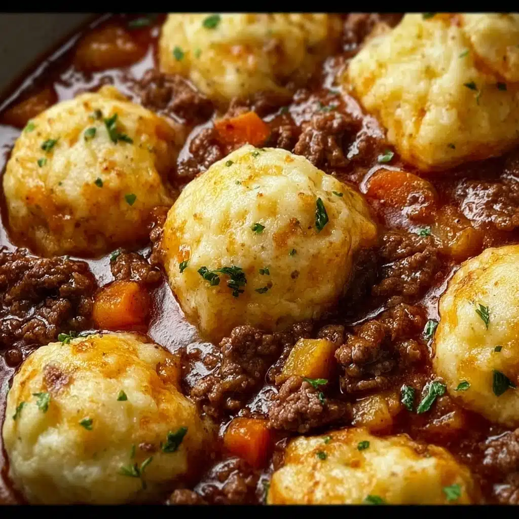 Hearty Ground Beef and Dumplings Recipe - Recipe Image