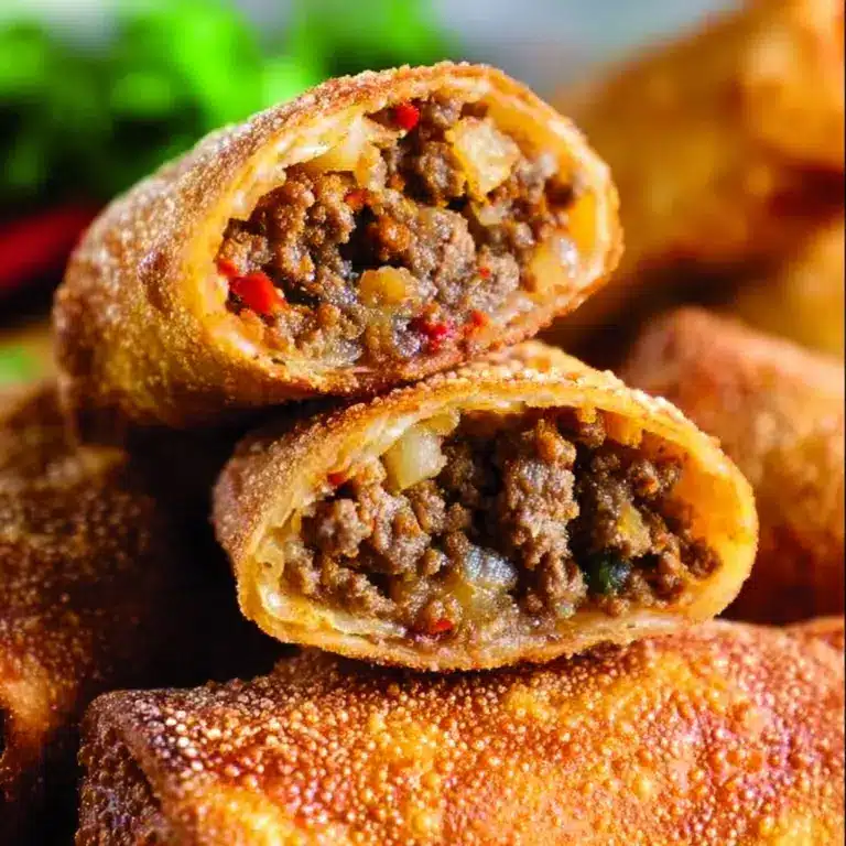 Cheeseburger Eggrolls Recipe