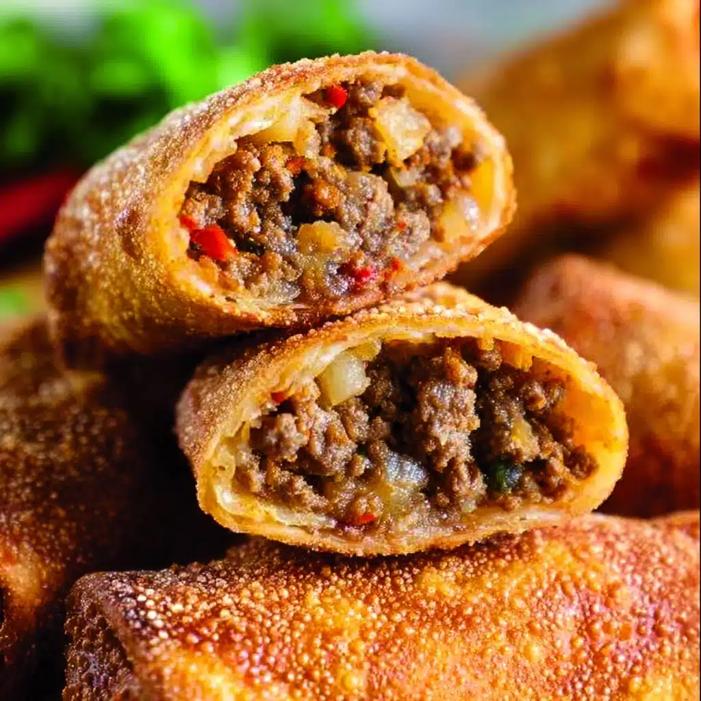 Cheeseburger Eggrolls Recipe