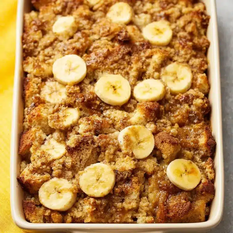 Overnight Baked Banana French Toast Casserole Recipe