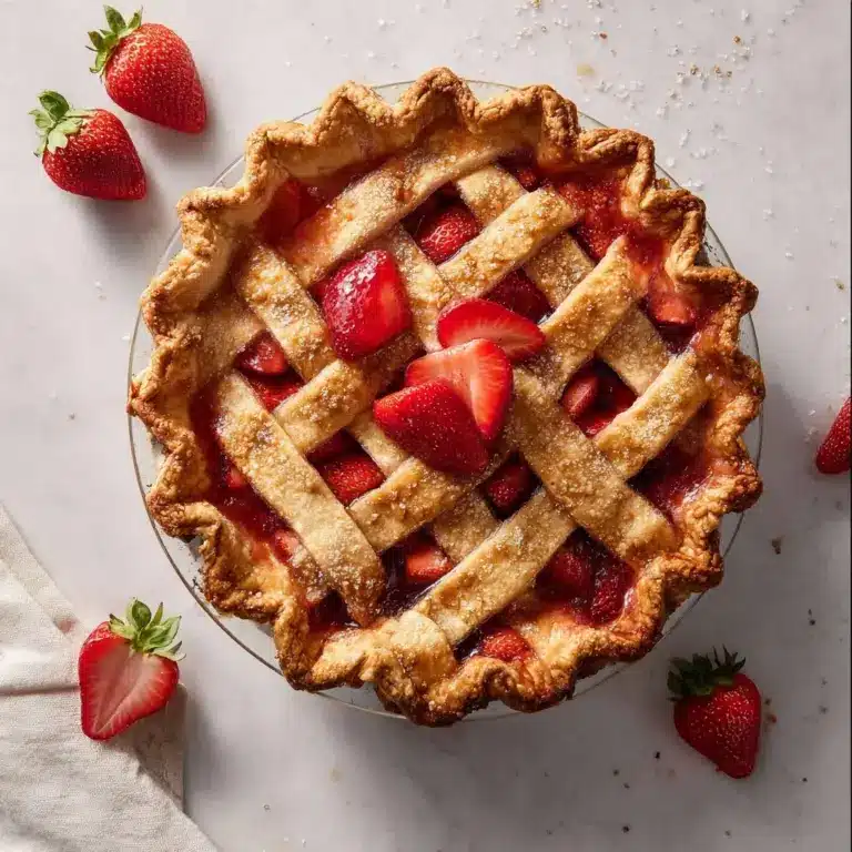 Brown Butter Strawberry Peach Pie Recipe