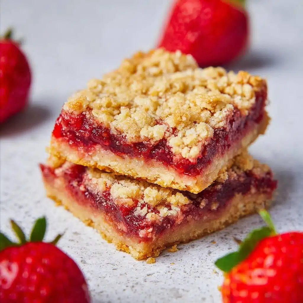 Strawberry Oatmeal Crumble Bars Recipe