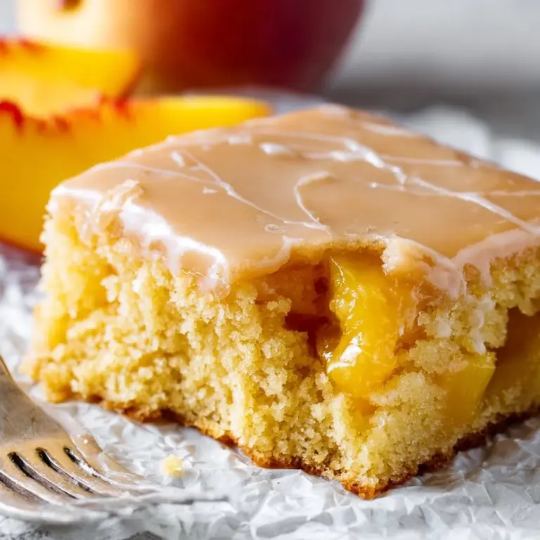 Brown Sugar Peach Cake Recipe