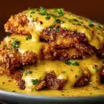 Pretzel Chicken with Mustard-Cheddar Sauce: Recipe