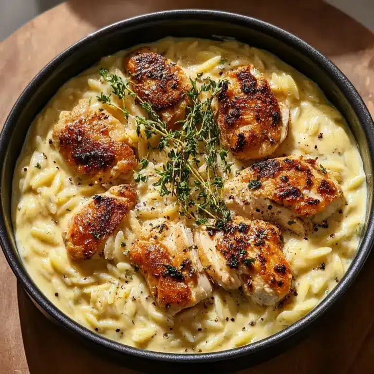 Creamy Orzo With Chicken Recipe