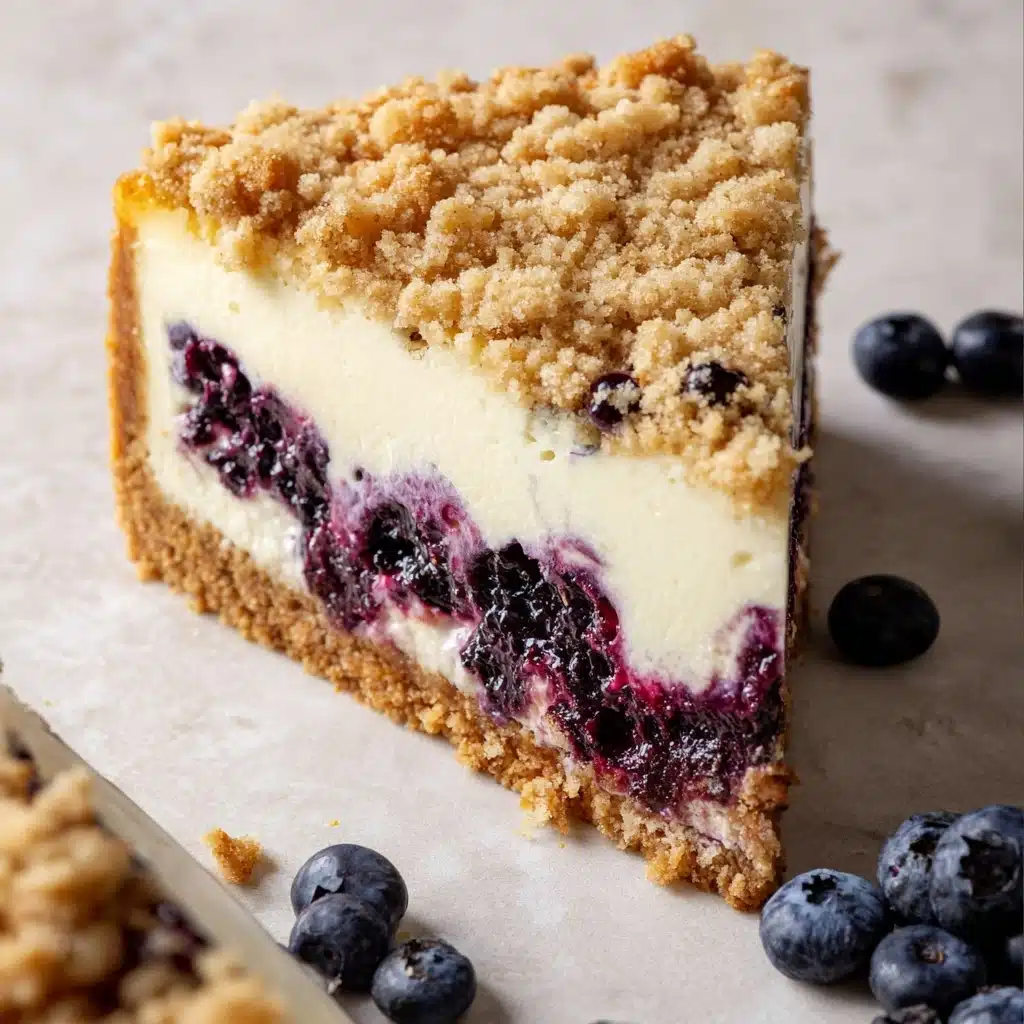 Blueberry Crumble Cheesecake Recipe