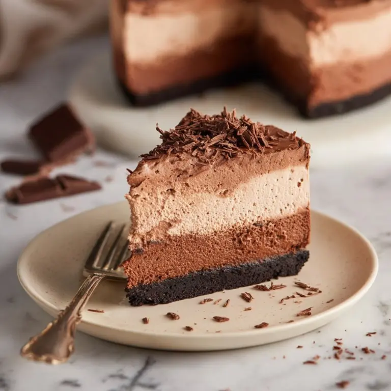 BEST No Bake Chocolate Cheesecake Recipe