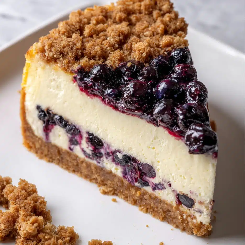 Blueberry Crumble Cheesecake Recipe