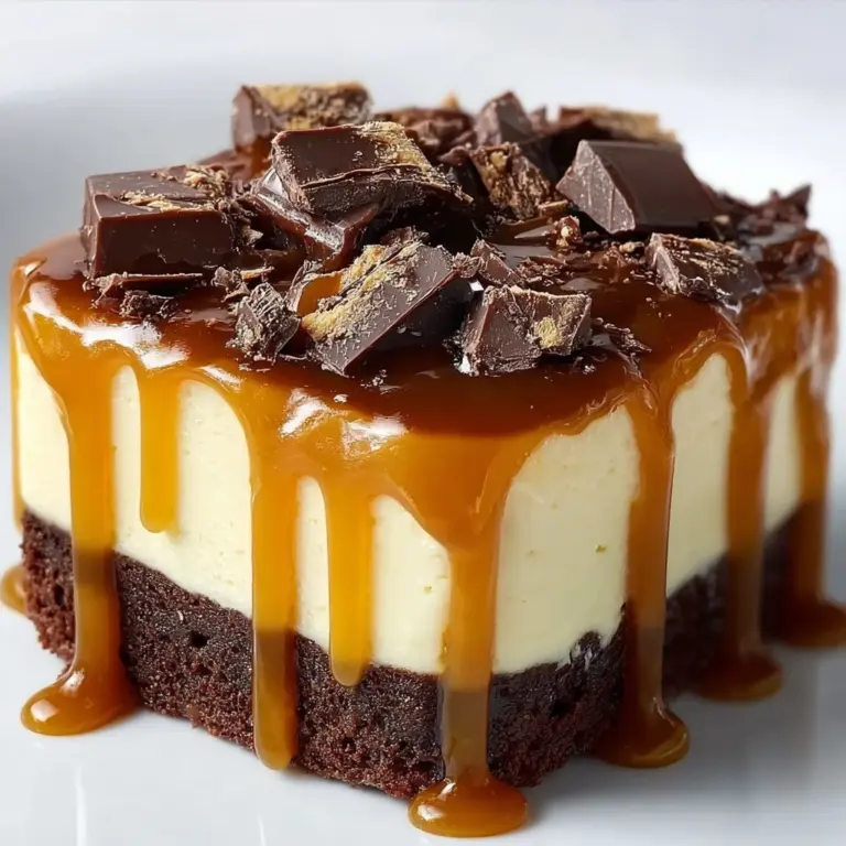 Caramel Brownie Cheesecake Recipe