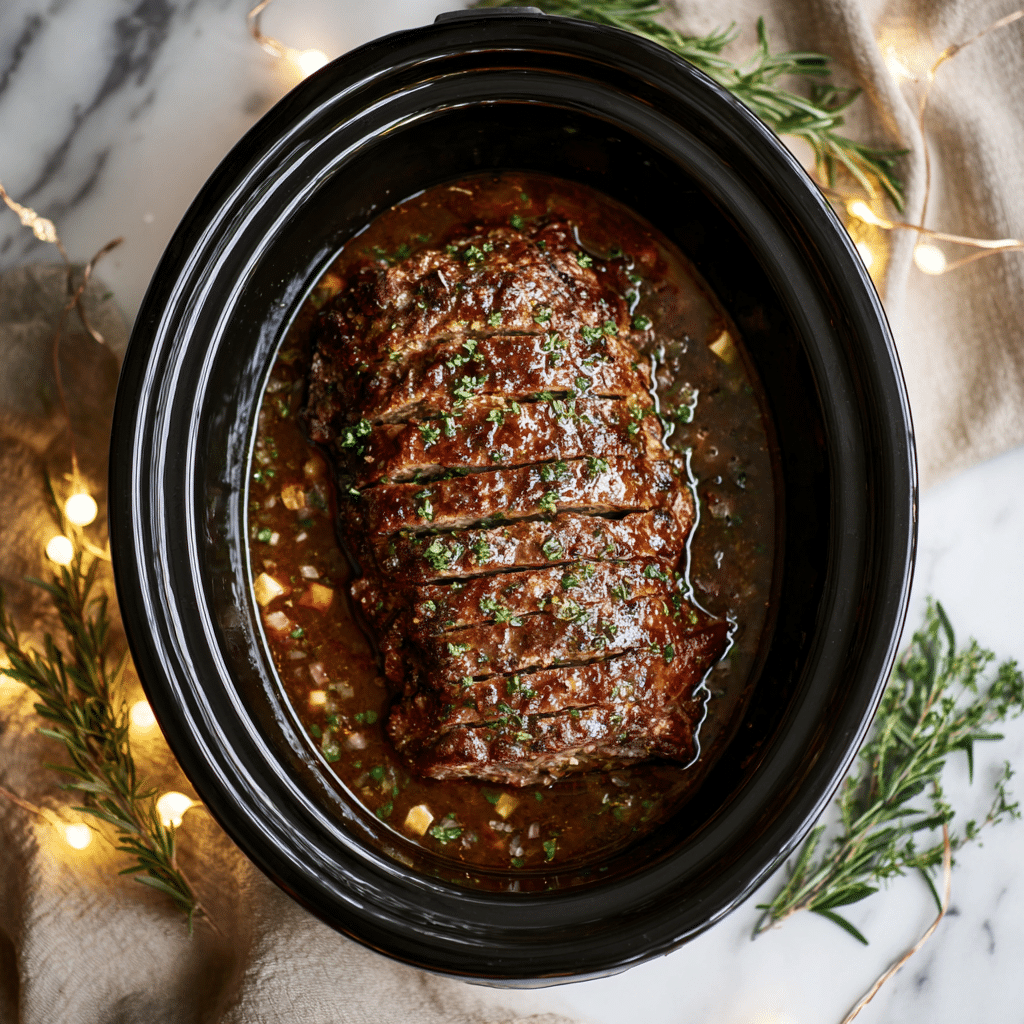 Crockpot Meatloaf Recipe - Recipe Image