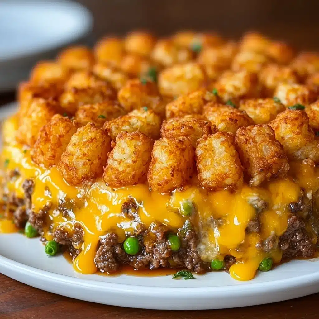 Grease a casserole dish and spread the beef mixture evenly across the bottom Recipe - Recipe Image
