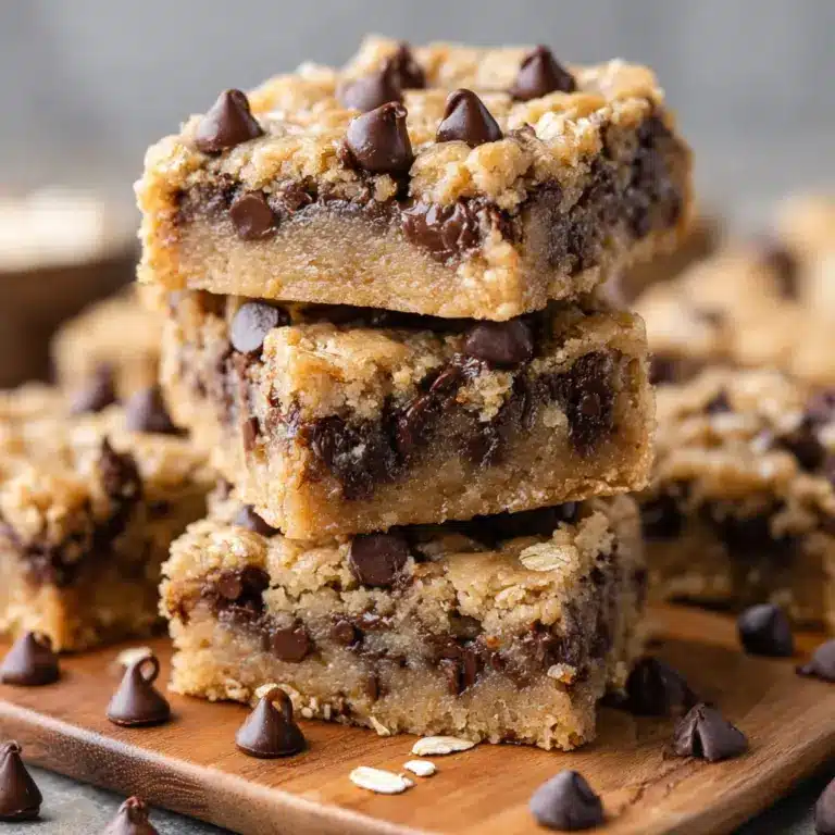Healthy Chocolate Chip Oatmeal Bars Recipe