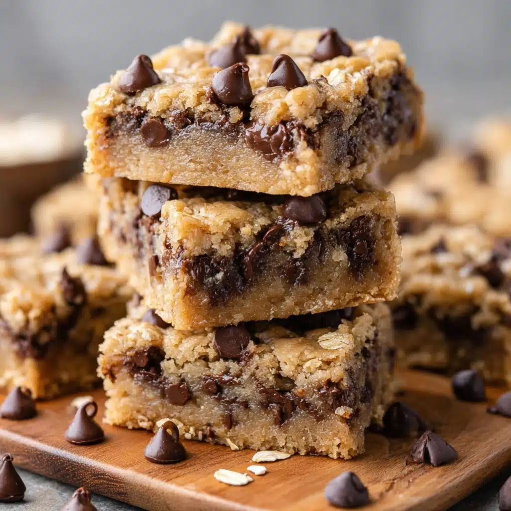 Healthy Chocolate Chip Oatmeal Bars Recipe