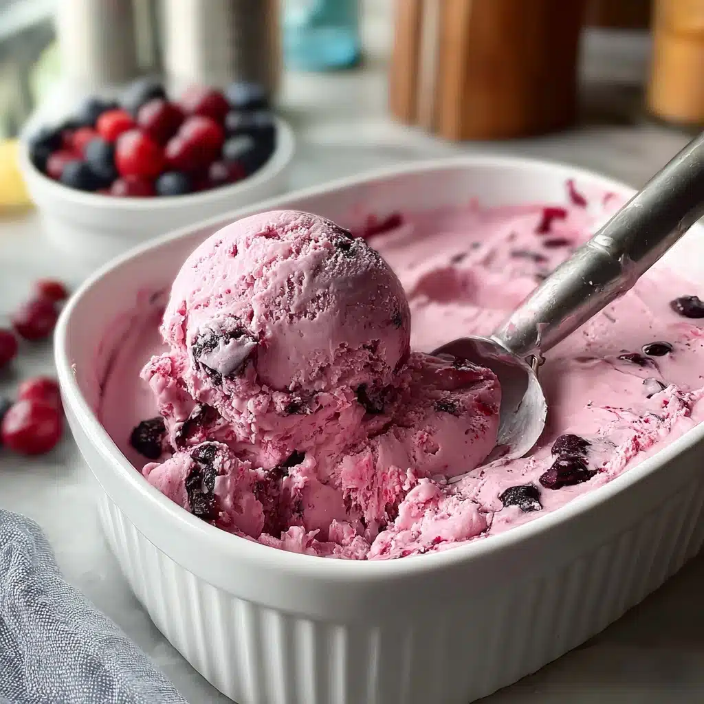 Easy Memorial Day Berry Frozen Yogurt Recipe
