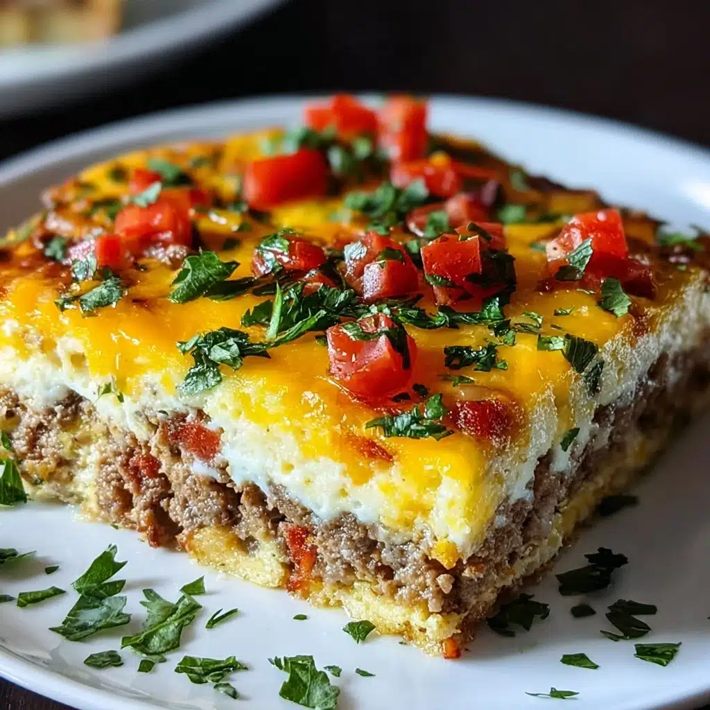 ese & Turkey Sausage Breakfast Casserole Recipe - Recipe Image