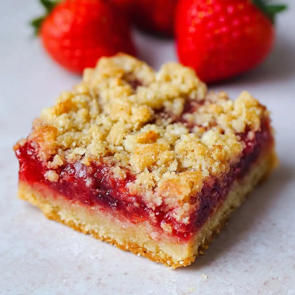 Strawberry Oatmeal Crumble Bars Recipe - Recipe Image