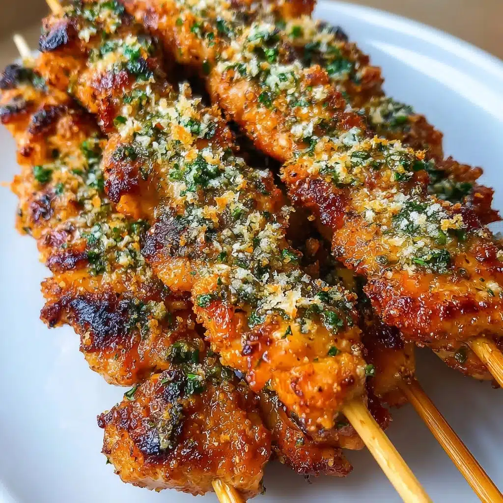 Ranch Garlic Parmesan Chicken Skewers Recipe - Recipe Image
