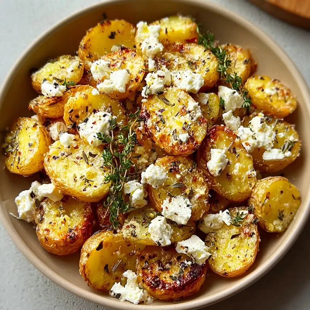 Healthy Baked Feta Potatoes Recipe - Recipe Image