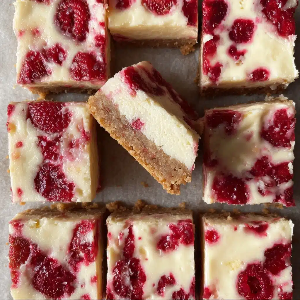 Healthy Raspberry Cheesecake Bars Recipe - Recipe Image