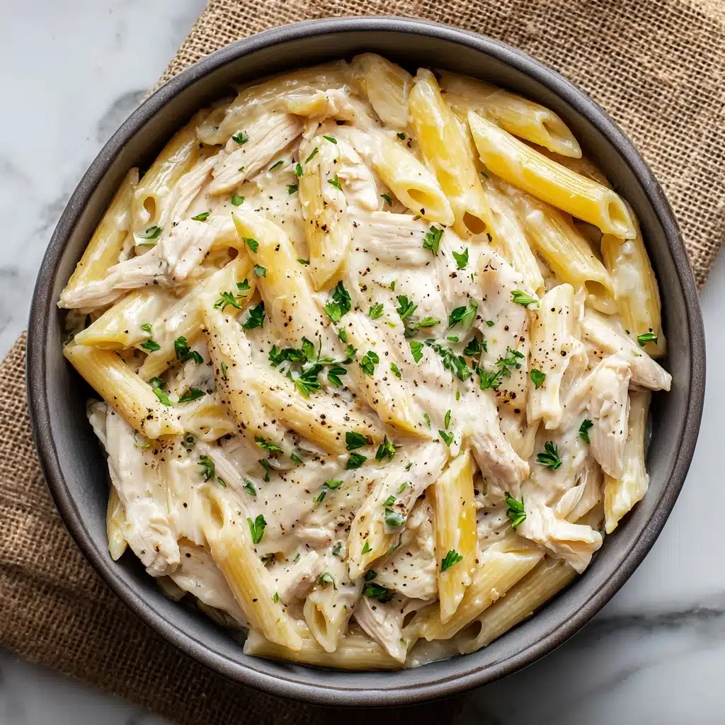Crockpot Chicken Alfredo Pasta Recipe - Recipe Image