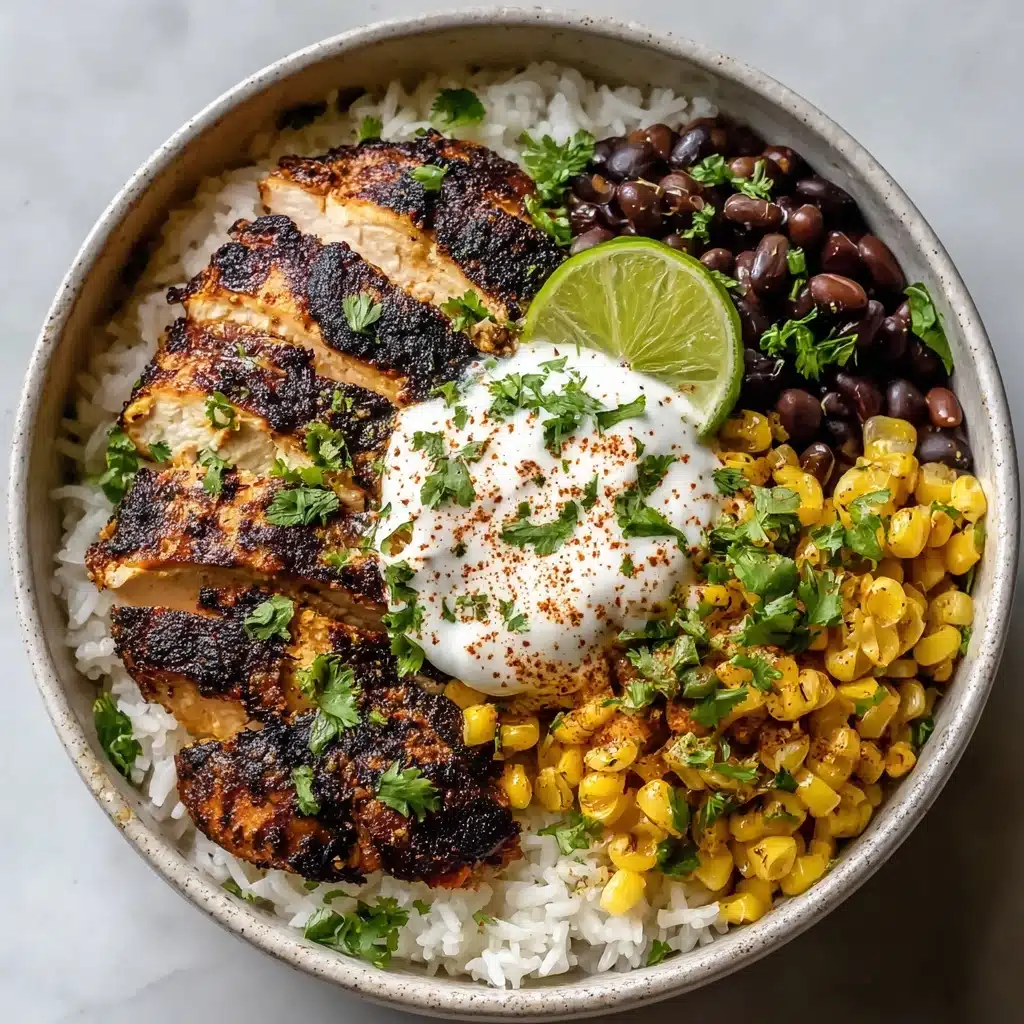 Street Corn Chicken Rice Bowl Recipe - Recipe Image