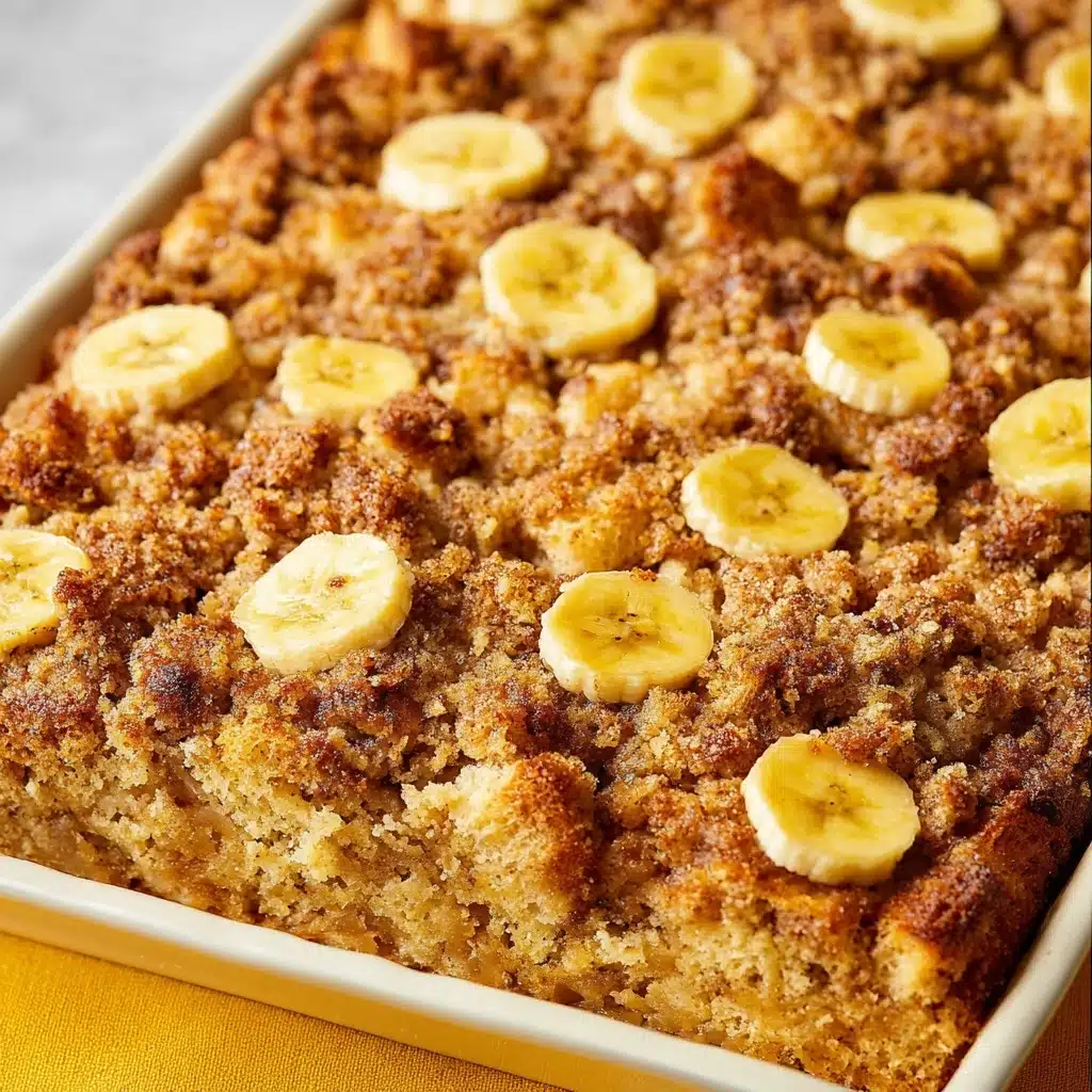 Overnight Baked Banana French Toast Casserole Recipe - Recipe Image