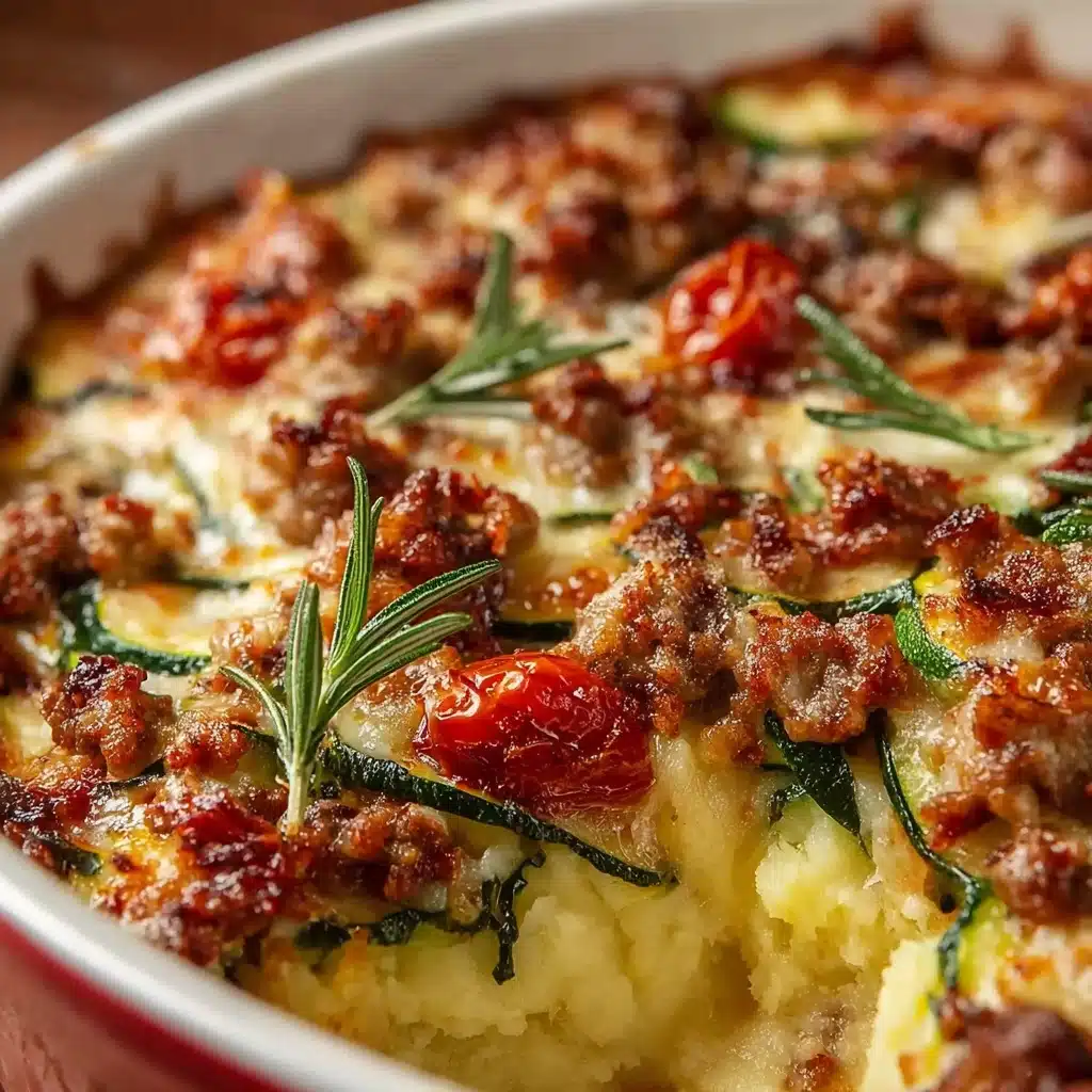 Ground Turkey Zucchini Casserole – Healthy Comfort Food Recipe - Recipe Image