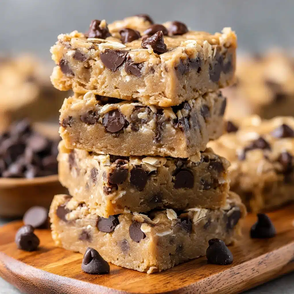 Healthy Chocolate Chip Oatmeal Bars Recipe - Recipe Image