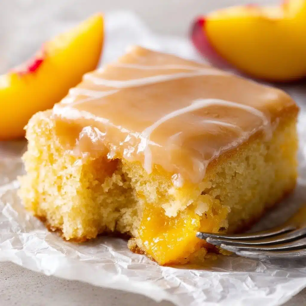 Brown Sugar Peach Cake Recipe - Recipe Image