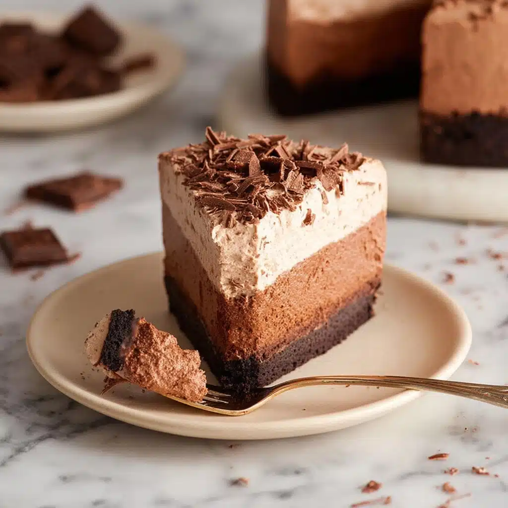 BEST No Bake Chocolate Cheesecake Recipe - Recipe Image