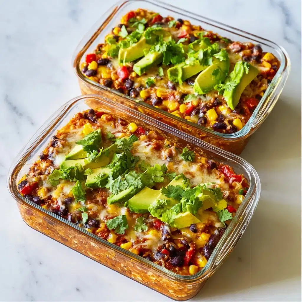 High-Protein Chicken Cottage Cheese Enchilada Bowls Recipe - Recipe Image
