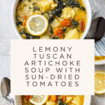 Lemony Tuscan Artichoke Soup Recipe