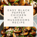 Black Pepper Chicken with Mushrooms Recipe
