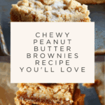 Chewy Peanut Butter Brownies Recipe